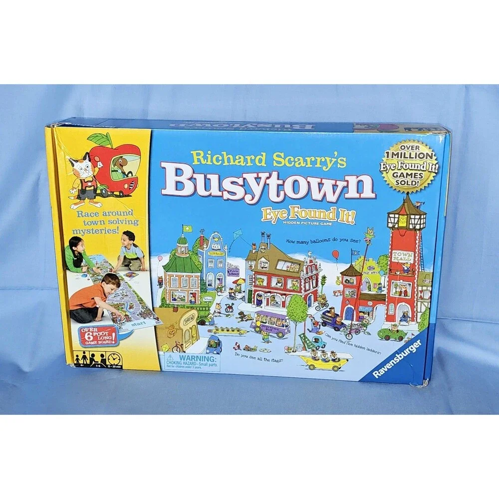 Richard Scarry's Busytown Eye Found It! COMPLETE Ravensburger 2017 Board Game